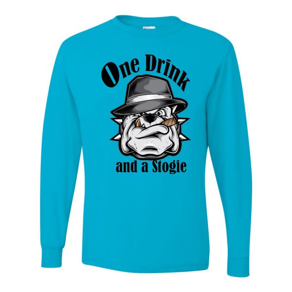 One Drink and a Stogie Long sleeve - Image 2