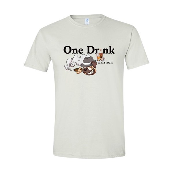 One Drink and a Stogie White